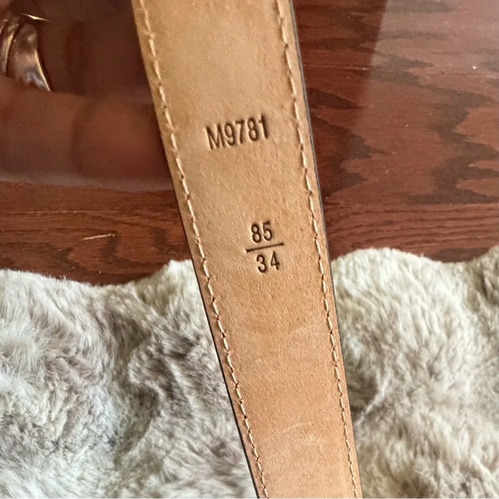 LOUIS VUITTON Brown LV Monogram 25MM Belt size 85/34 (NWT)